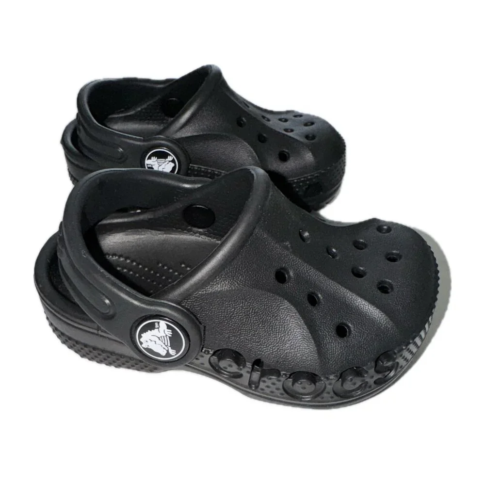 CROCS Kids Black Classic Clogs